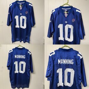 Reebok NFL New York Giants Jersey Super Bowl XLII MVP Eli Manning #10 Men XL EUC
